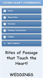 Mobile Screenshot of lovingheartceremonies.com